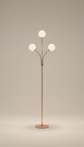 Minimalist Floor Lamp in Blush Copper